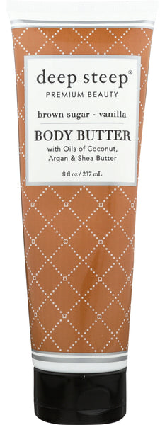 DEEP STEEP: Body Butter Brown Sugar Vanilla, 8 fo