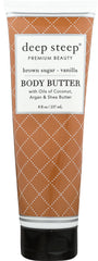 DEEP STEEP: Body Butter Brown Sugar Vanilla, 8 fo