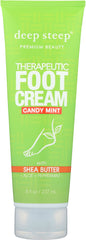 DEEP STEEP: Foot Cream Candy Mint, 8 oz