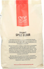 ONE DEGREE: Flour Spelt Organic, 80 oz