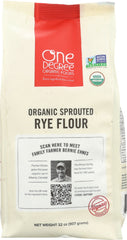 ONE DEGREE: Flour Rye Sprouted Organic, 32 oz