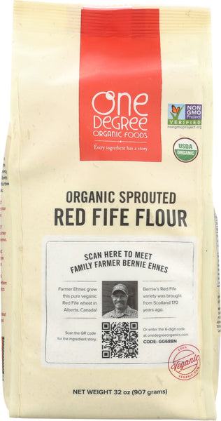 ONE DEGREE: Flour Red Fife Sprouted Organic, 32 oz