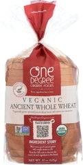 ONE DEGREE: Veganic Ancient Whole Wheat Bread, 22 oz