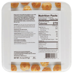 DELIZZA: Belgian Mini Cream Puffs, 13.20 oz