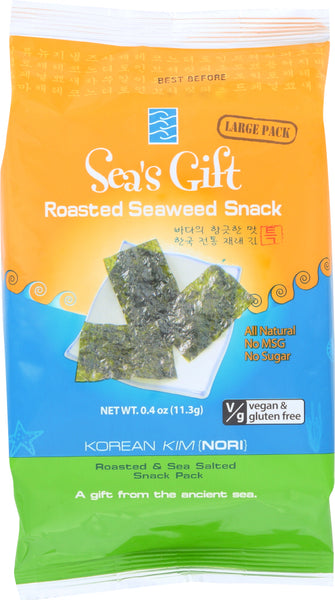 SEAS GIFT: Seaweed Roasted Snack, 4 oz