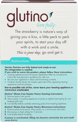 GLUTINO: Gluten Free Strawberry Toaster Pastry 5 Count, 9.2 oz
