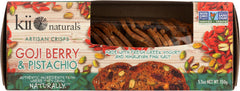KII NATURALS: Goji Berry & Pistachio Artisan Crisps, 5.3 oz