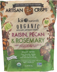 KII NATURALS: Raisin Pecan & Rosemary Bite-Size Crisps, 5.3 oz