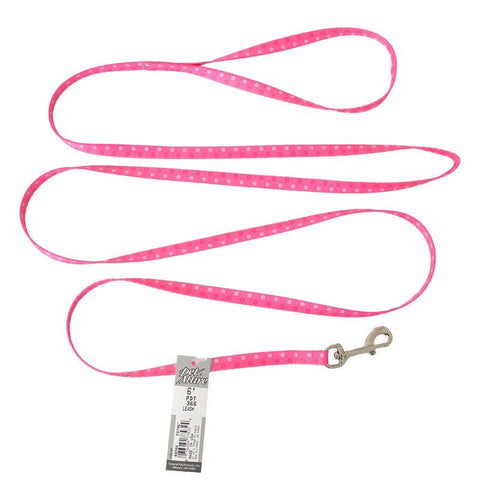 Pet Attire Styles Polka Dot Pink Dog Leash