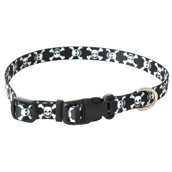 Pet Attire Styles Skulls Adjustable Dog Collar