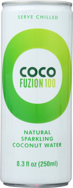 COCO FUZION 100: Natural Sparkling Coconut Water, 8.3 oz