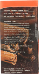 NUMI TEAS: Rooibos Chai Herb Tea, 18 bg