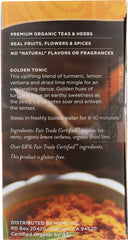 NUMI TEA: Tea Turmeric Golden Tonic, 12 bg