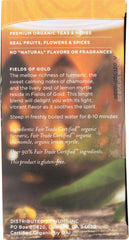 NUMI TEA: Tea Turmeric Fields of Gold, 12 bg
