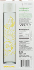 VOSS:  Lemon Cucumber Sparkling Water Glass 4 Pack, 51 fo