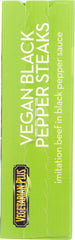 VEGETARIAN PLUS: Vegan Black Pepper Steaks, 10.50 oz