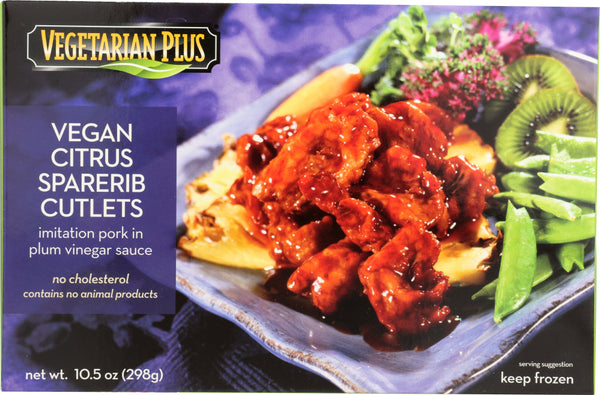 VEGETARIAN PLUS: Vegan Citrus Sparerib Cutlets, 10.50 oz