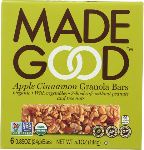MADEGOOD: Apple Cinnamon Granola Bar, 5.10 oz