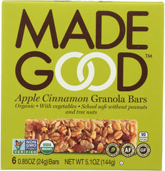 MADEGOOD: Apple Cinnamon Granola Bar, 5.10 oz