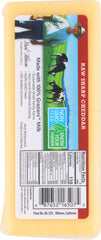 GRAZIERS: Milk Raw Sharp Cheddar, 8 oz