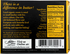 SIERRA NEVADA: Vat-Cultured Organic Salted Butter, 8 oz