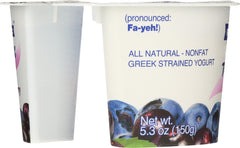 FAGE: Total 0% Blueberry Acai Greek Strained Yogurt, 5.3 oz