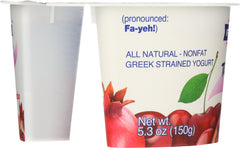 FAGE: Total 0% Cherry Pomegranate Greek Strained Yogurt, 5.3 oz