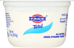 FAGE: Total Yogurt Greek Strained Plain, 7 oz