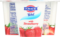 FAGE: Total Greek Total Strained Yogurt with Strawberry, 5.3 oz