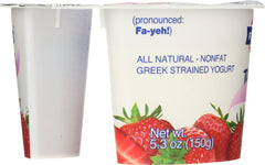 FAGE TOTAL GREEK: Strawberry Yogurt Total 0%, 5.3 oz