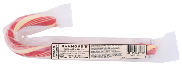 HAMMOND'S: Organic Cinnamon Candy Cane, 1.75 oz