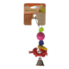 Penn Plax Bird Life Fruit-Kabob Wood Parakeet Toy