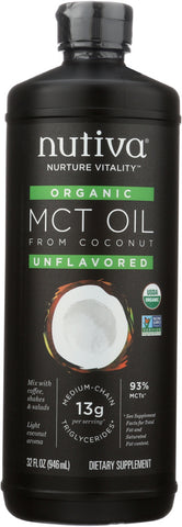 NUTIVA: Organic MCT Oil, 32 oz