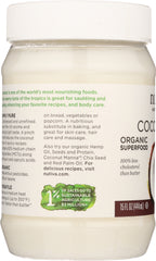 NUTIVA: Organic Virgin Coconut Oil, 15 oz