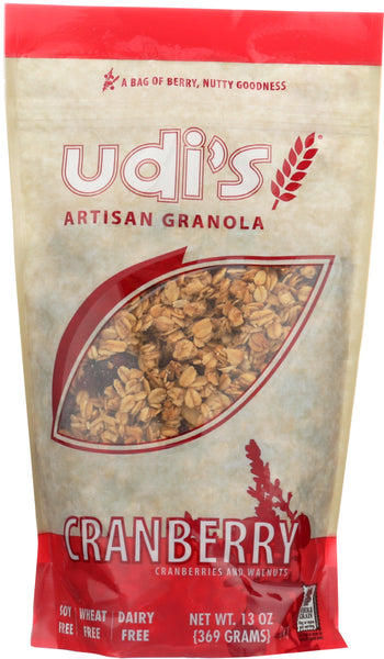UDIS: Natural Artisan Granola Cranberry, Wheat Free Kosher, 13 oz