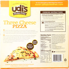 Udi's Gluten Free Three Cheese Pizza, 10 oz