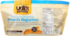 UDIS: Gluten Free French Baguettes, Dairy Soy & Nut Free 2 Counts, 8.4 oz