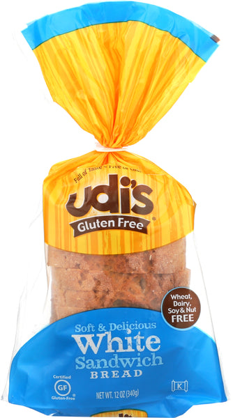 UDI'S: Gluten Free White Sandwich Bread, 12 oz