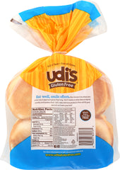 UDIS: Gluten Free Classic Hamburger Buns 4 Count, 10.4 oz