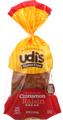 UDIS: Gluten Free Cinnamon Raisin Bread, 12.1 Oz