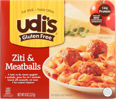 UDIS: Ziti and Meatballs Frozen Entree, 8 oz