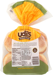 UDIS: Gluten Free Whole Grain Hamburger Buns 4 Count, 10.8 oz