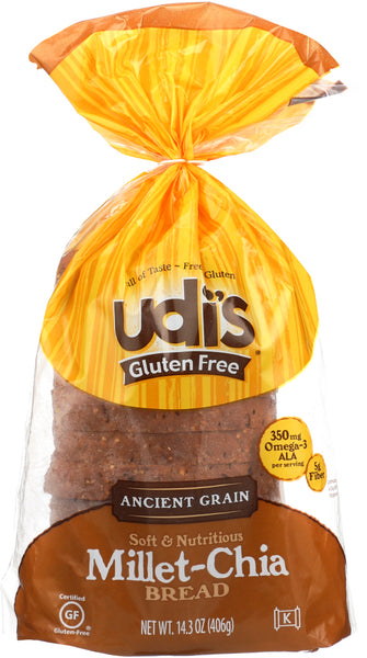 UDIS: Gluten Free Millet-Chia Bread, 14.2 oz