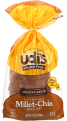 UDIS: Gluten Free Millet-Chia Bread, 14.2 oz