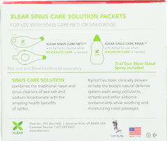 XLEAR: Sinus Care Solution Packets 20 Count, 6 Gm