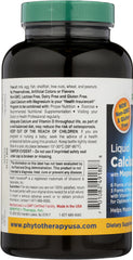 PHYTO THERAPY: Liquid Calcium 1000 Mg with Magnesium 400 Mg, 180 Softgels