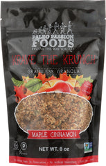PALEO PASSION: Granola Grain Less Maple Cinnamon, 8 oz