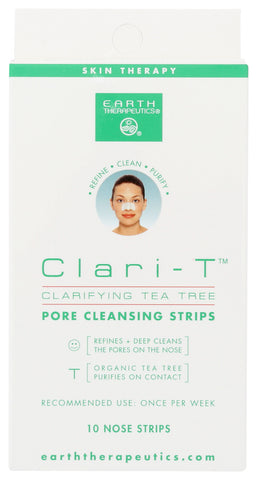 EARTH THERAPEUTICS: Clari T Cleansing Strips, 1 ea