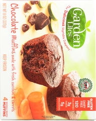 GARDEN LITES: Zucchini Chocolate Veggie Muffin Gluten Free All Natural, 8 oz