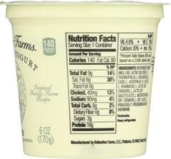 BELLWETHER FARMS: Sheep Milk Yogurt Plain, 6 oz